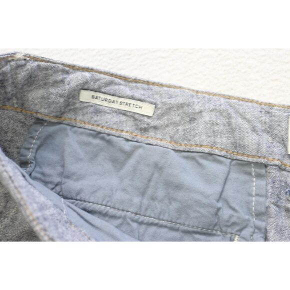 Lucky Brand Saturday Stretch Shorts Linen Blend Gray 9" INS Mens Size 38 - Picture 3 of 7